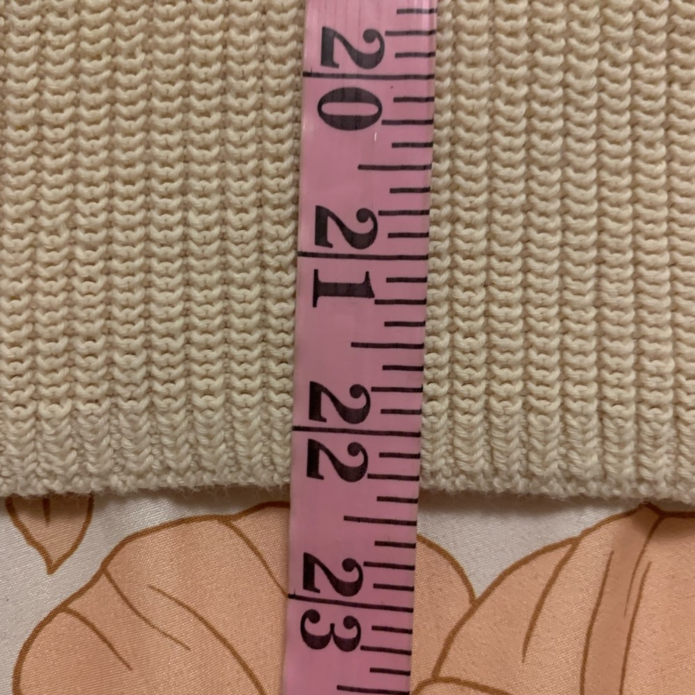 J. Crew Cream and Black Striped V-Neck Sweater size large euc - Picture 5 of 6